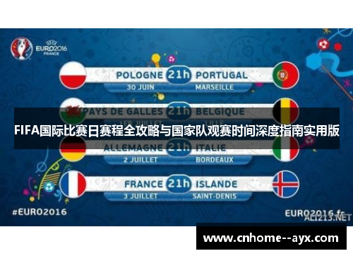 FIFA国际比赛日赛程全攻略与国家队观赛时间深度指南实用版